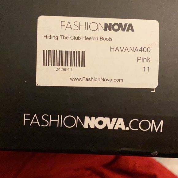 Pink butt high heel boots - Picture 2 of 6